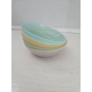 Lot Of 5 Vintage Tupperware #154‎ Fruit/Berry Bowls Pastel Colors (No Lids)